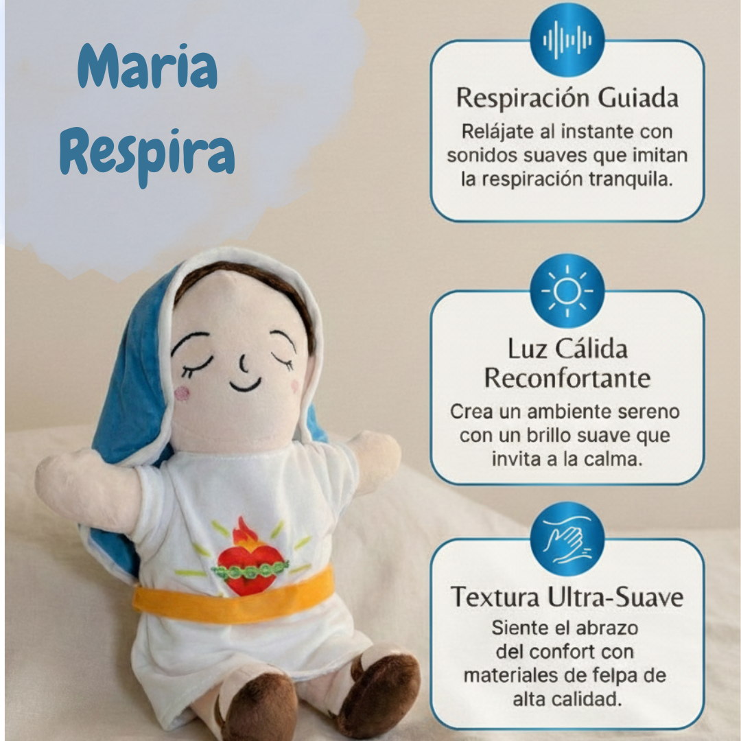 Peluche que respira Virgen Maria