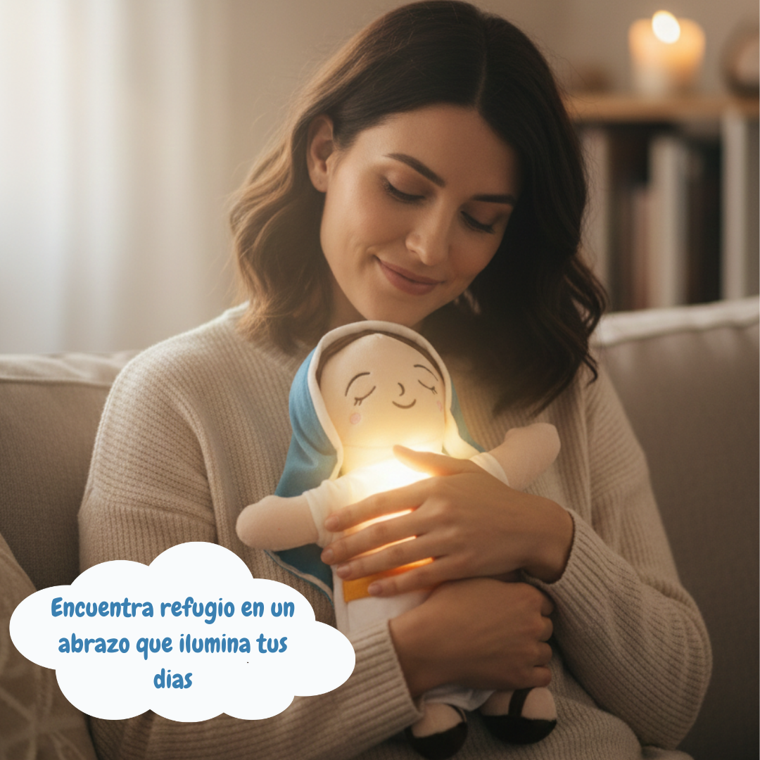 Peluche que respira Virgen Maria