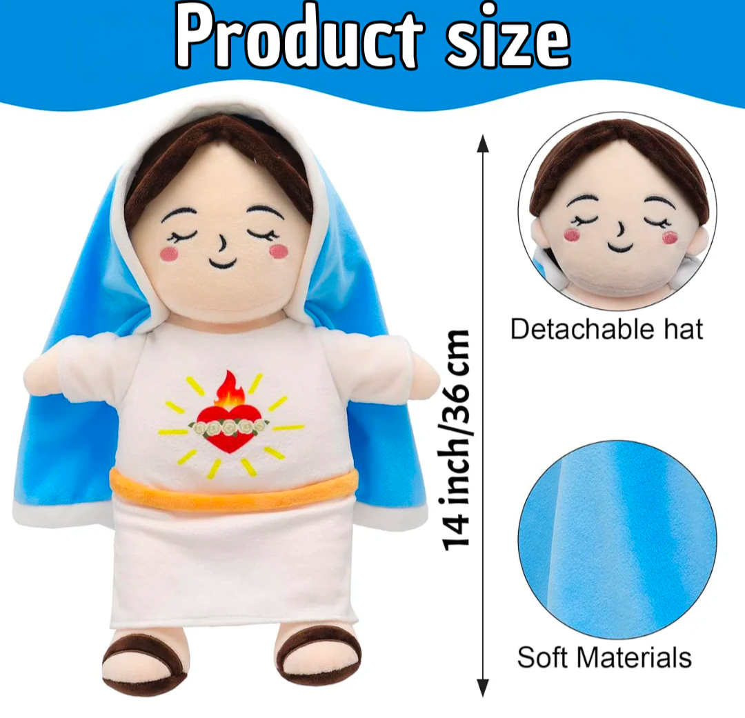 Peluche que respira Virgen Maria