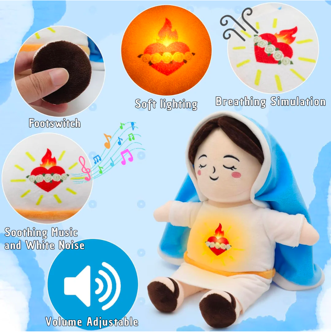 Peluche que respira Virgen Maria